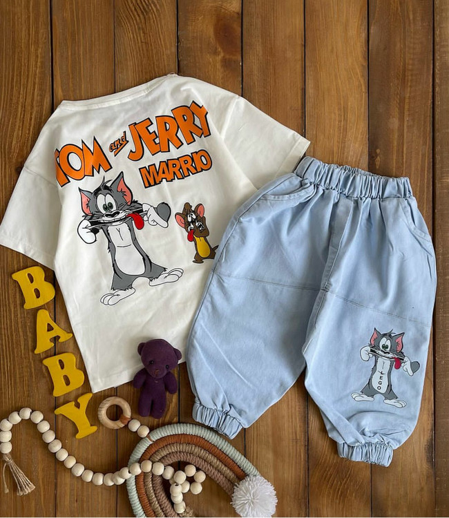 تیشرت شلوارک تام و جری