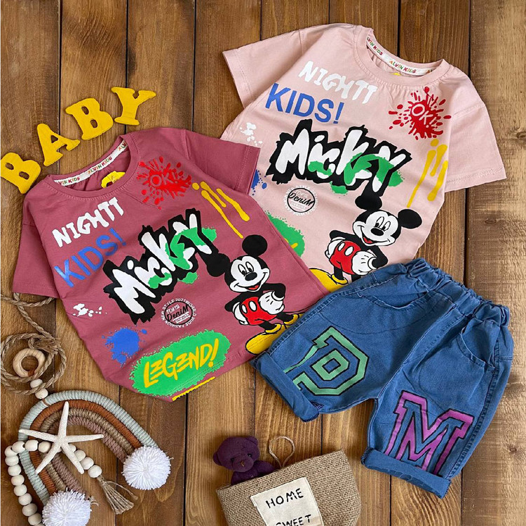 تیشرت شلوارک میکی کیدز